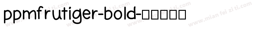ppmfrutiger-bold字体转换