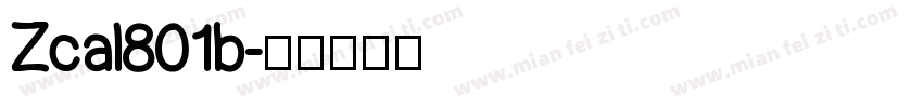 Zcal801b字体转换