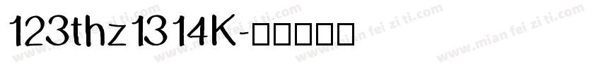 123thz1314K字体转换