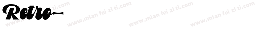 Retro字体转换