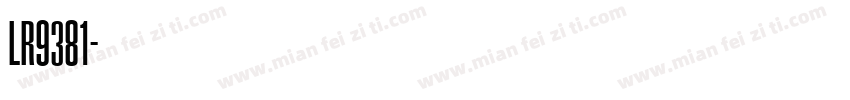 LR9381字体转换