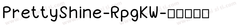 PrettyShine-RpgKW字体转换