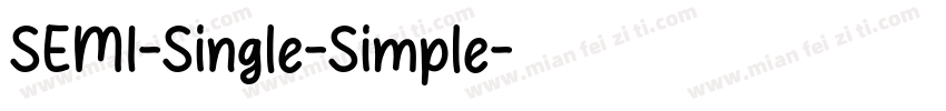 SEMI-Single-Simple字体转换