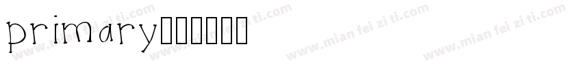 primary字体转换