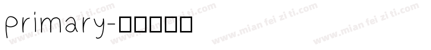 primary字体转换