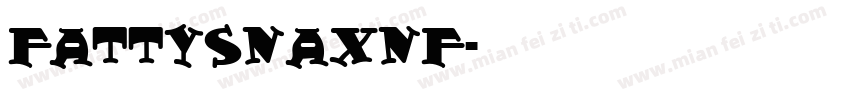 FattySnaxNF字体转换
