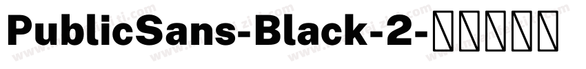 PublicSans-Black-2字体转换
