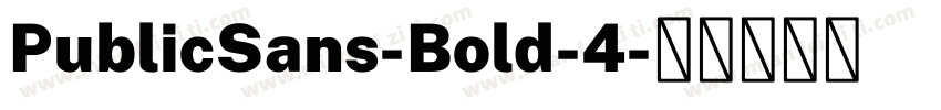 PublicSans-Bold-4字体转换