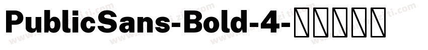 PublicSans-Bold-4字体转换