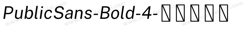 PublicSans-Bold-4字体转换