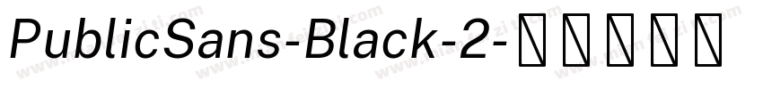 PublicSans-Black-2字体转换