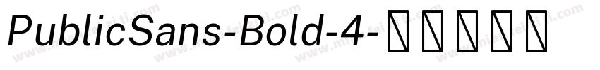 PublicSans-Bold-4字体转换