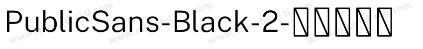 PublicSans-Black-2字体转换