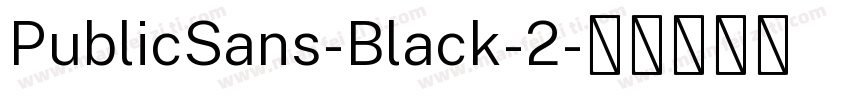 PublicSans-Black-2字体转换
