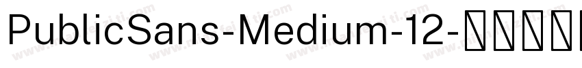 PublicSans-Medium-12字体转换