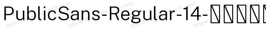 PublicSans-Regular-14字体转换