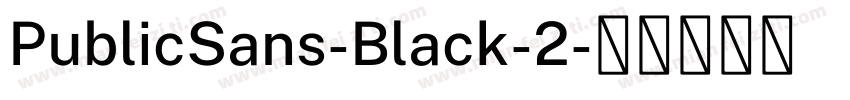 PublicSans-Black-2字体转换