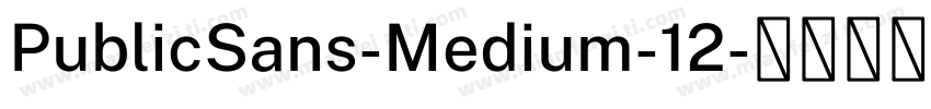 PublicSans-Medium-12字体转换