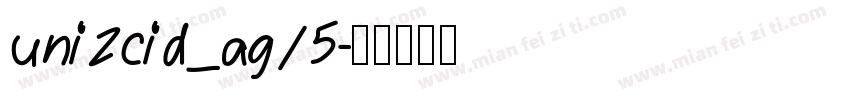 uni2cid_ag15字体转换
