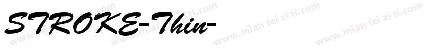 STROKE-Thin字体转换