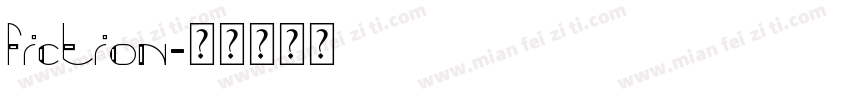 fiction字体转换