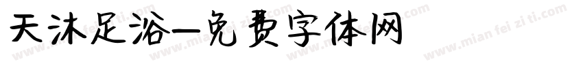 天沐足浴字体转换
