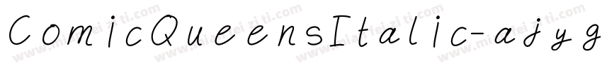 ComicQueensItalic-ajyg字体转换