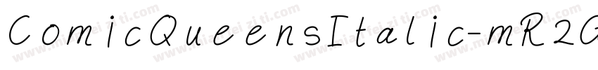 ComicQueensItalic-mR2G字体转换
