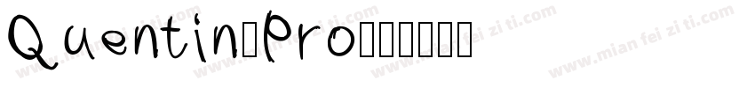 Quentin_Pro字体转换