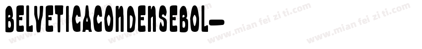 BelveticaCondenseBol字体转换