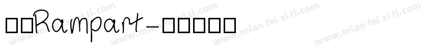 壁磊Rampart字体转换