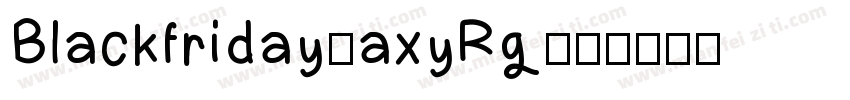 Blackfriday-axyRg字体转换
