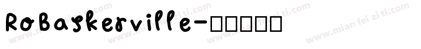 RoBaskerville字体转换