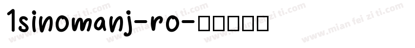 1sinomanj-ro字体转换