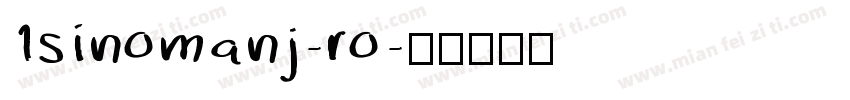 1sinomanj-ro字体转换