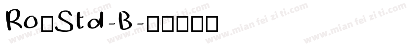 Ro篠Std-B字体转换