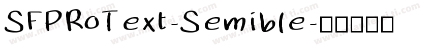 SFPRoText-Semible字体转换