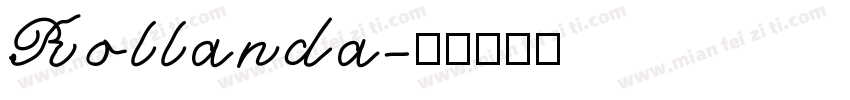 Rollanda字体转换
