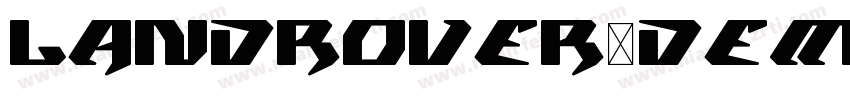 LandRover-Demi字体转换