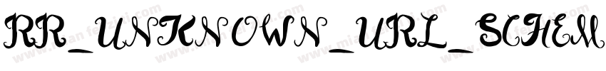 RR_UNKNOWN_URL_SCHEME字体转换