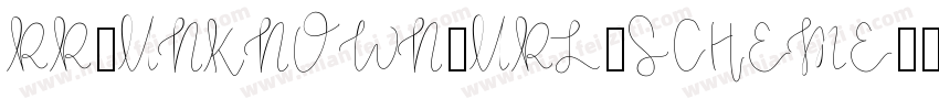 RR_UNKNOWN_URL_SCHEME字体转换