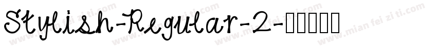 Stylish-Regular-2字体转换