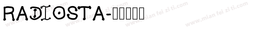 RADIOSTA字体转换