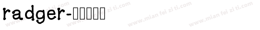 radger字体转换