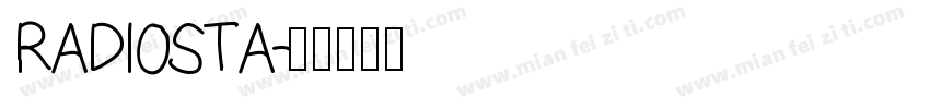 RADIOSTA字体转换