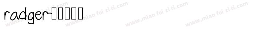 radger字体转换