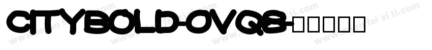 Citybold-OVq8字体转换