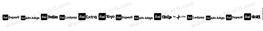 raileyragular字体转换