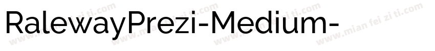RalewayPrezi-Medium字体转换