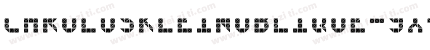 CaroluskleinOblique-9X4K字体转换
